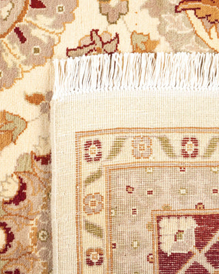 Traditional Mogul Ivory Wool Area Rug 9' 2" x 12' 2" - Solo Rugs