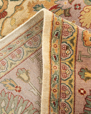 Traditional Mogul Ivory Wool Area Rug 9' 2" x 11' 9" - Solo Rugs