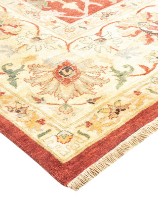 Traditional Mogul Red Wool Area Rug 9' 3" x 11' 10" - Solo Rugs