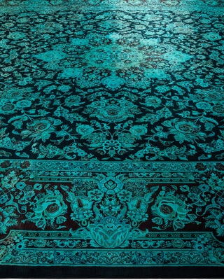 Fine Vibrance, One-of-a-Kind Handmade Area Rug - Black, 18' 3" x 12' 1" - Solo Rugs