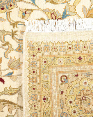 Traditional Mogul Ivory Wool Area Rug 9' 2" x 12' 5" - Solo Rugs