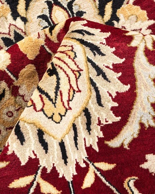Traditional Mogul Red Wool Area Rug 8' 1" x 10' 3" - Solo Rugs