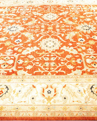 Traditional Mogul Red Wool Area Rug 9' 2" x 11' 10" - Solo Rugs