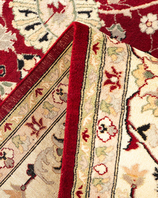Traditional Mogul Red Wool Area Rug 8' 1" x 10' 2" - Solo Rugs