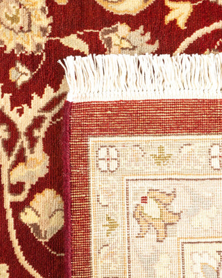 Traditional Mogul Red Wool Area Rug 9' 2" x 12' 3" - Solo Rugs