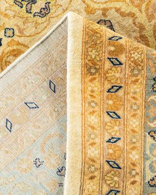 Traditional Mogul Ivory Wool Area Rug 9' 2" x 12' 1" - Solo Rugs