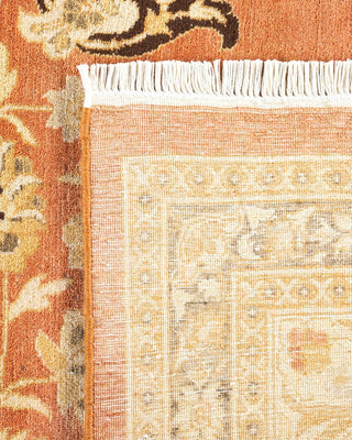 Traditional Mogul Brown Wool Area Rug 8' 1" x 10' 2" - Solo Rugs