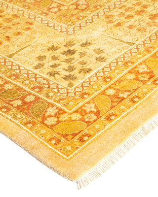 Traditional Mogul Ivory Wool Area Rug 8' 3" x 10' 1" - Solo Rugs