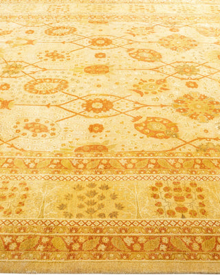 Traditional Mogul Ivory Wool Area Rug 8' 3" x 10' 1" - Solo Rugs