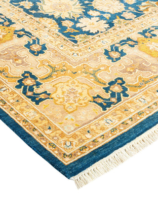 Traditional Mogul Blue Wool Runner 6' 2" x 10' 10" - Solo Rugs