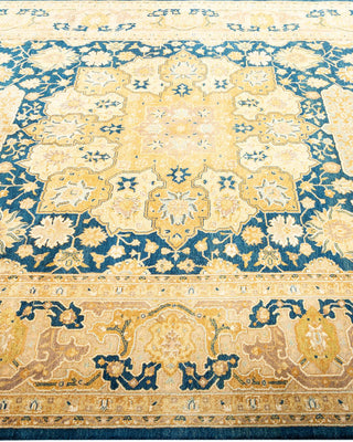 Traditional Mogul Blue Wool Runner 6' 2" x 10' 10" - Solo Rugs