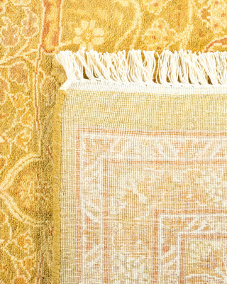 Traditional Mogul Green Wool Area Rug 6' 3" x 9' 2" - Solo Rugs