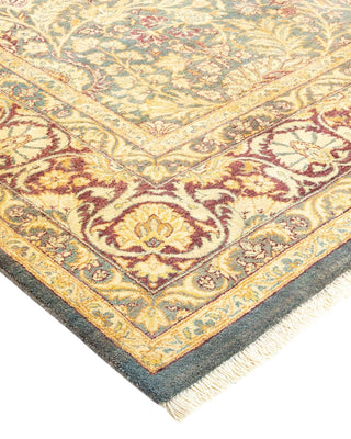 Traditional Mogul Gray Wool Area Rug 6' 2" x 9' 1" - Solo Rugs