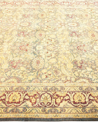 Traditional Mogul Gray Wool Area Rug 6' 2" x 9' 1" - Solo Rugs