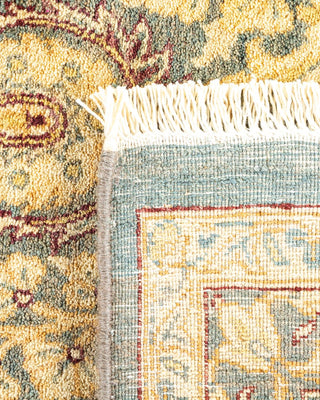 Traditional Mogul Gray Wool Area Rug 6' 2" x 9' 1" - Solo Rugs