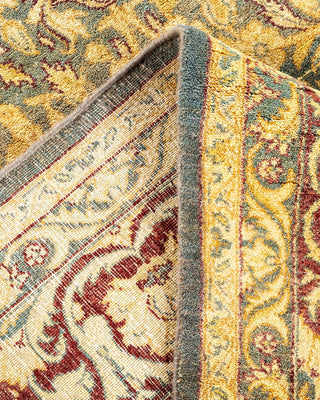 Traditional Mogul Gray Wool Area Rug 6' 2" x 9' 1" - Solo Rugs