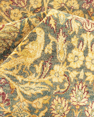 Traditional Mogul Gray Wool Area Rug 6' 2" x 9' 1" - Solo Rugs