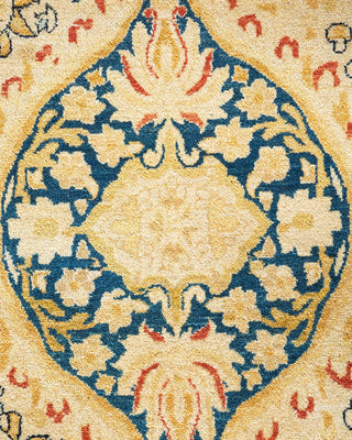 Traditional Mogul Ivory Wool Area Rug 10' 1" x 13' 10" - Solo Rugs