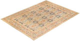 Traditional Mogul Ivory Wool Area Rug 10' 1" x 13' 10" - Solo Rugs