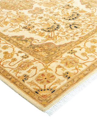 Traditional Mogul Ivory Wool Area Rug 3' 2" x 5' 1" - Solo Rugs