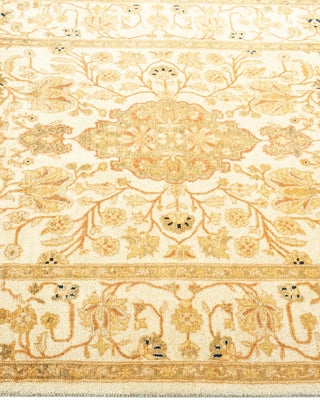 Traditional Mogul Ivory Wool Area Rug 3' 2" x 5' 1" - Solo Rugs