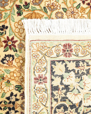 Traditional Mogul Ivory Wool Area Rug 4' 1" x 6' 3" - Solo Rugs