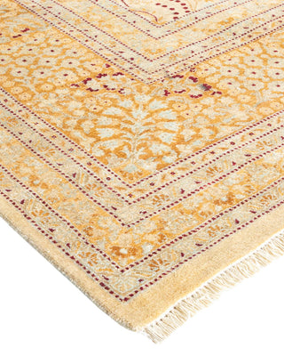 Traditional Mogul Ivory Wool Runner 9' 1" x 19' 1" - Solo Rugs