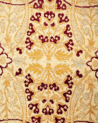 Traditional Mogul Ivory Wool Runner 9' 1" x 19' 1" - Solo Rugs