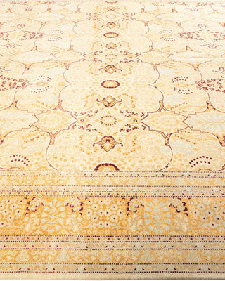 Traditional Mogul Ivory Wool Runner 9' 1" x 19' 1" - Solo Rugs