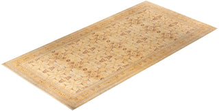 Traditional Mogul Ivory Wool Runner 9' 1" x 19' 1" - Solo Rugs