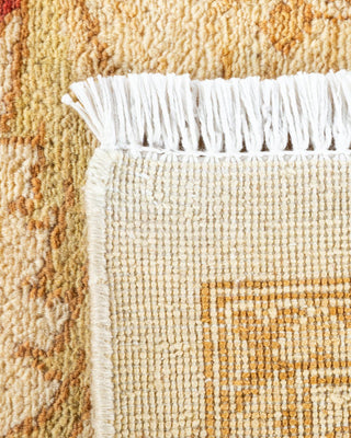 Contemporary Eclectic Ivory Wool Area Rug 9' 0" x 12' 3" - Solo Rugs