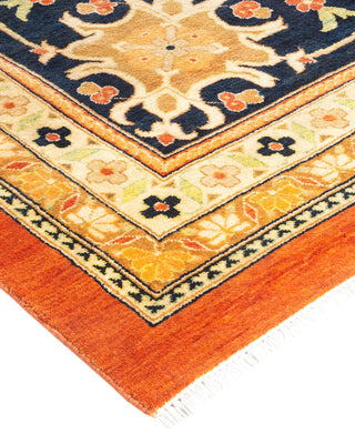 Contemporary Eclectic Brown Wool Area Rug 12' 2" x 18' 7" - Solo Rugs