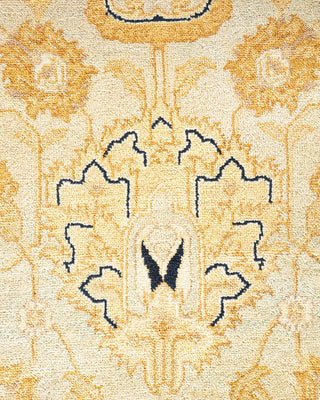 Contemporary Eclectic Light Blue Wool Area Rug 7' 10" x 10' 6" - Solo Rugs