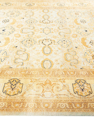 Contemporary Eclectic Light Blue Wool Area Rug 7' 10" x 10' 6" - Solo Rugs