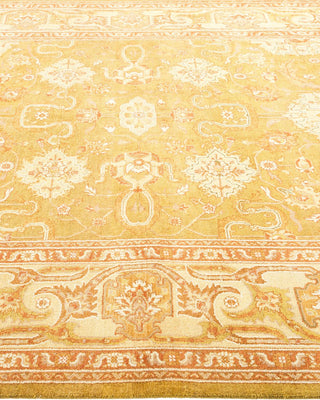 Contemporary Eclectic Green Wool Area Rug 5' 10" x 9' 2" - Solo Rugs