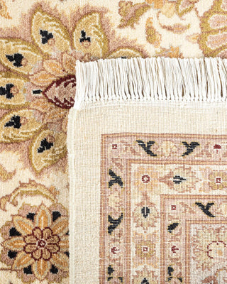 Traditional Mogul Ivory Wool Area Rug 9' 0" x 12' 3" - Solo Rugs