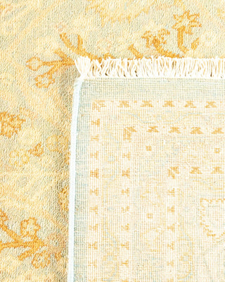 Contemporary Eclectic Ivory Wool Area Rug 6' 2" x 9' 7" - Solo Rugs