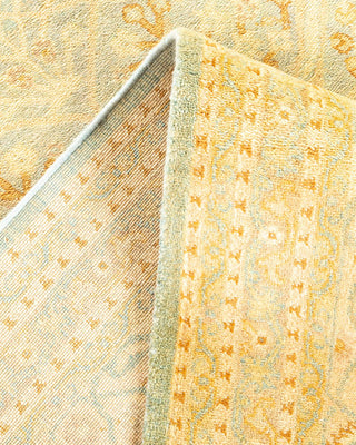 Contemporary Eclectic Ivory Wool Area Rug 6' 2" x 9' 7" - Solo Rugs