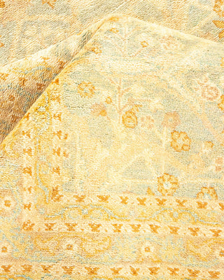 Contemporary Eclectic Ivory Wool Area Rug 6' 2" x 9' 7" - Solo Rugs