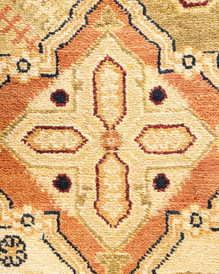 Contemporary Eclectic Brown Wool Area Rug 6' 0" x 8' 10" - Solo Rugs