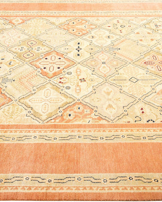 Contemporary Eclectic Brown Wool Area Rug 6' 0" x 8' 10" - Solo Rugs