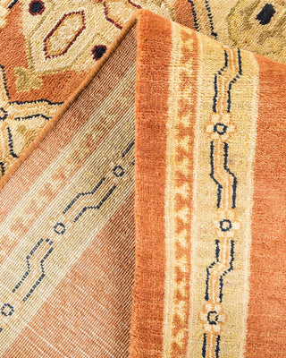 Contemporary Eclectic Brown Wool Area Rug 6' 0" x 8' 10" - Solo Rugs