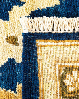 Contemporary Eclectic Blue Wool Area Rug 8' 8" x 11' 10" - Solo Rugs