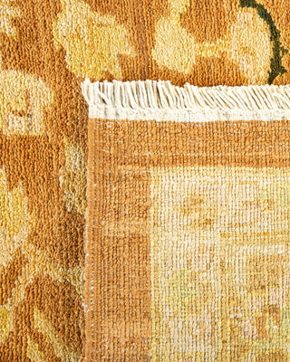 Contemporary Eclectic Yellow Wool Area Rug 9' 2" x 11' 8" - Solo Rugs