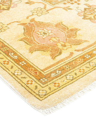Contemporary Eclectic Ivory Wool Area Rug 8' 1" x 10' 0" - Solo Rugs