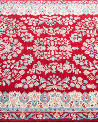 Traditional Mogul Red Wool Area Rug 3' 2" x 5' 1" - Solo Rugs