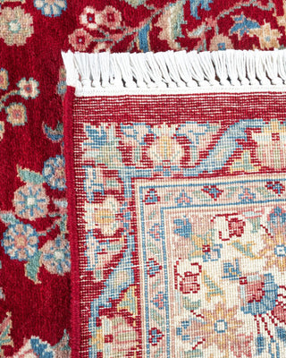 Traditional Mogul Red Wool Area Rug 3' 2" x 5' 1" - Solo Rugs