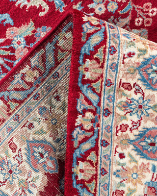 Traditional Mogul Red Wool Area Rug 3' 2" x 5' 1" - Solo Rugs