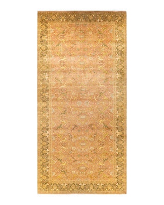 Traditional Mogul Pink Wool Runner 8' 2" x 17' 5" - Solo Rugs