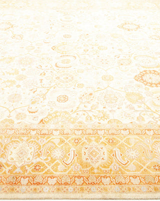 Traditional Mogul Ivory Wool Runner 8' 2" x 15' 1" - Solo Rugs